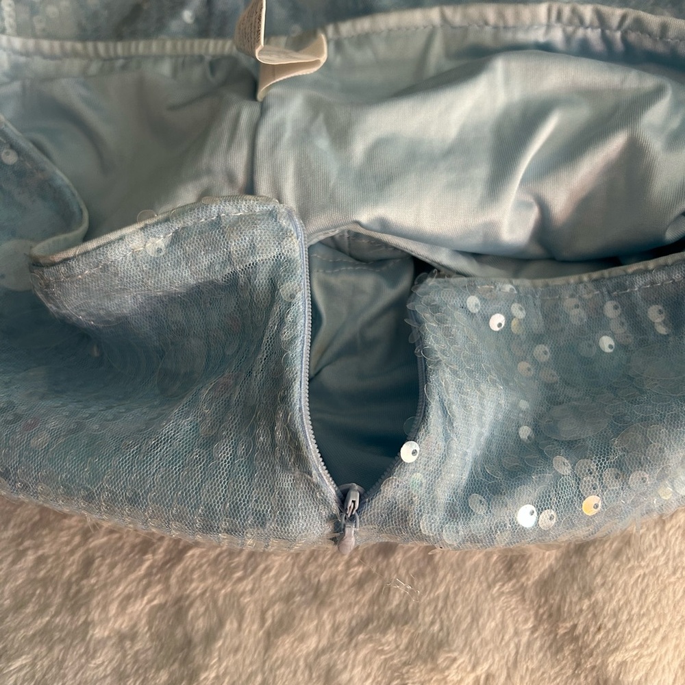 SOLD Sparkling Sexy Sequin Mini Skirt built in shorts Size Small - Picture 6 of 7